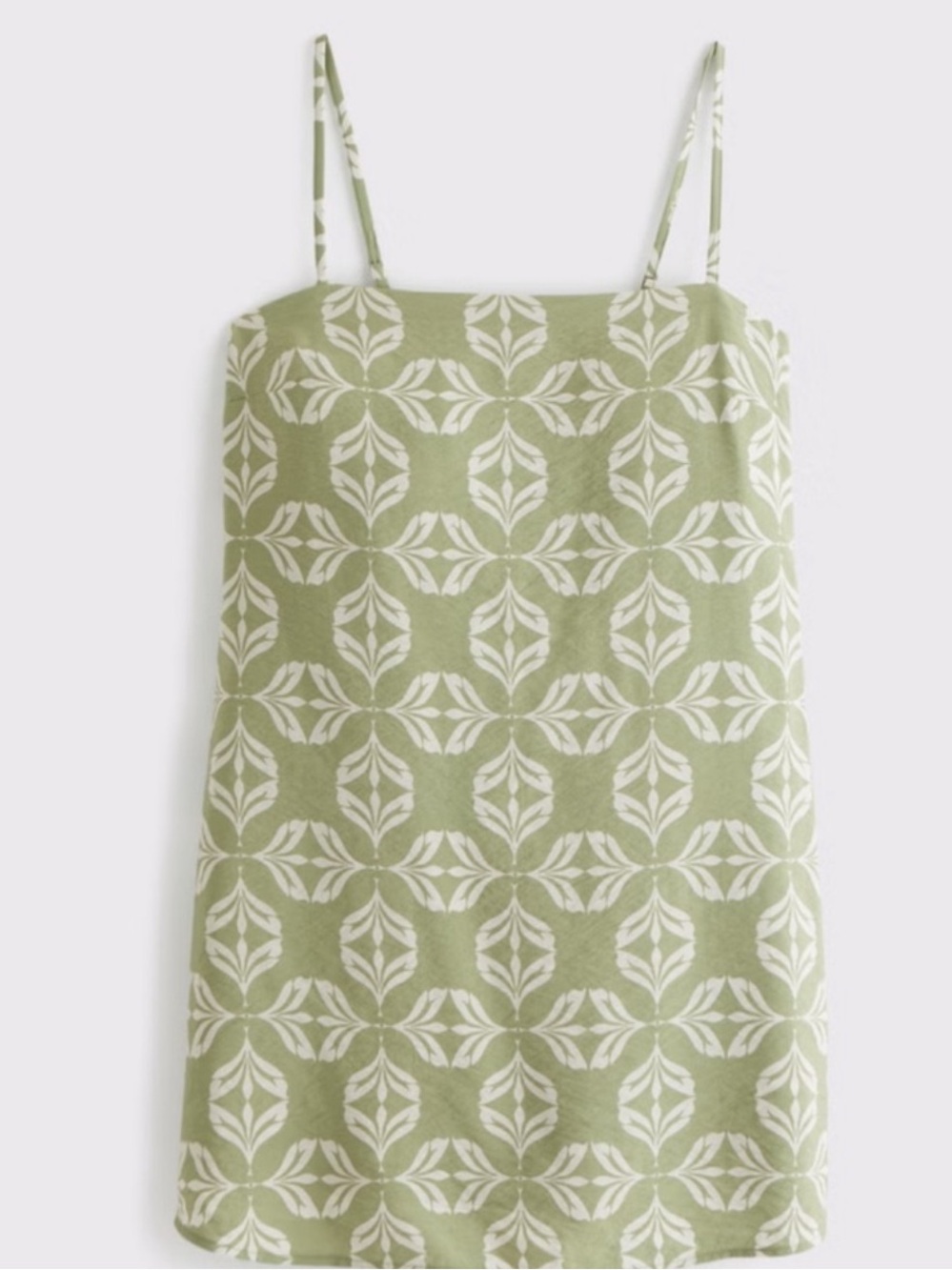Abercrombie & Fitch Sage Green Printed Slip Skort Dress - Picture 2 of 6
